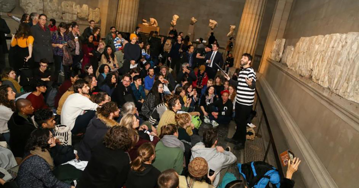 Statement by Janet Suzman read out by Danny Chivers in the BM's Parthenon Gallery on Saturday, 9 December 2018