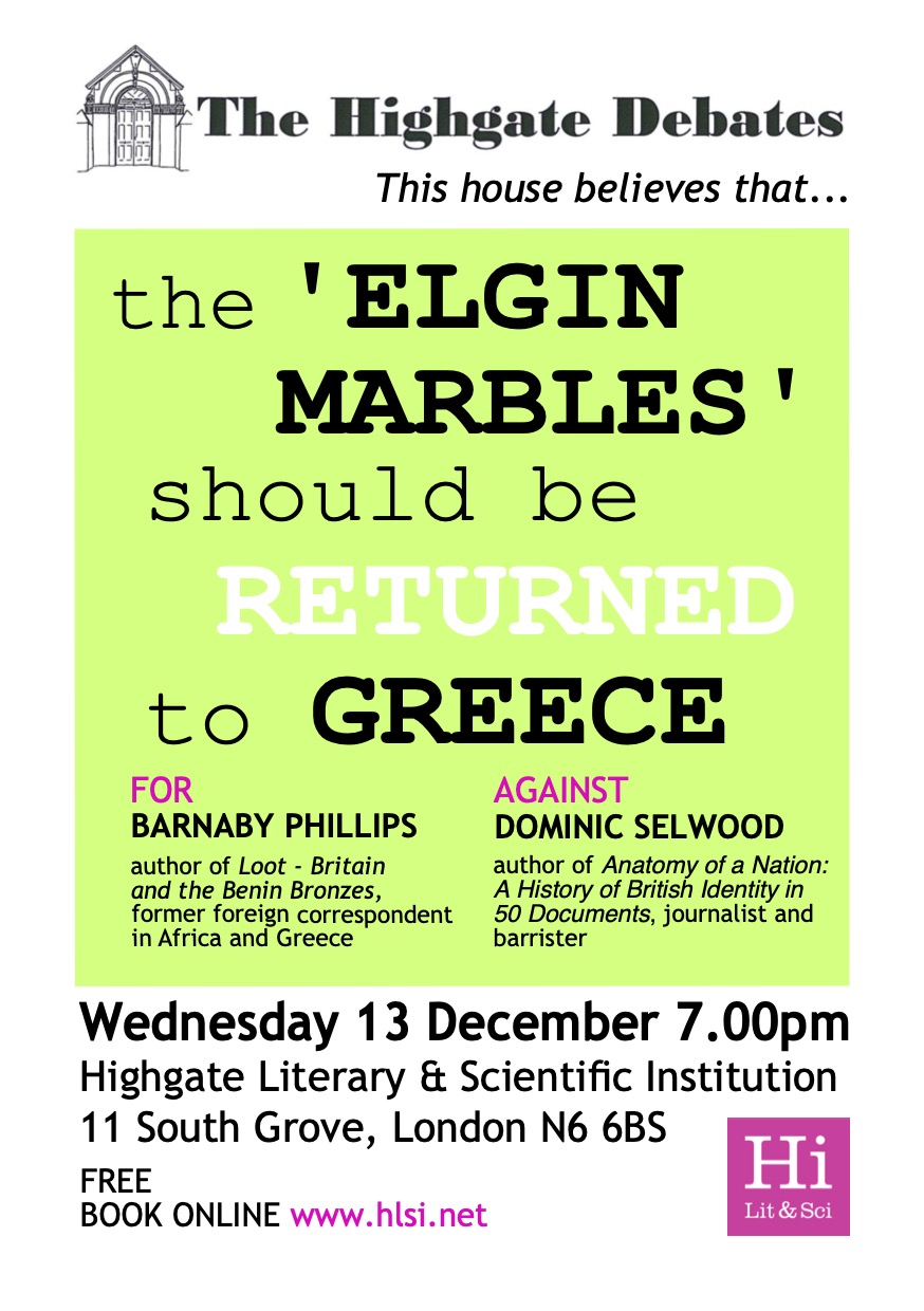 Debate: the 'Elgin Marbles' should be returned to Greece