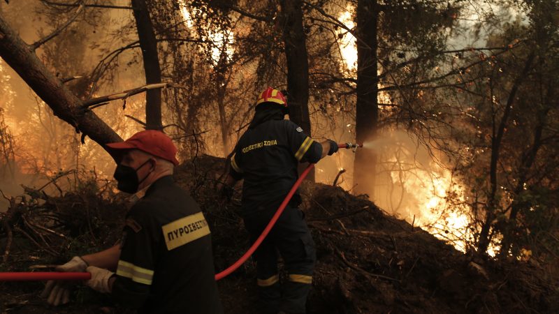 UK firefighters in Greece and an appeal for relief funds
