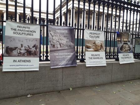 Silent protest at the British Museum, Saturday 20 June 2020 