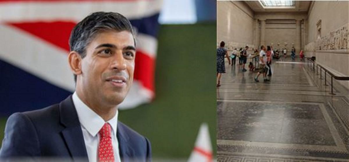 UK Prime Minister, Rishi Sunak, unsupportive for the reunification of the Parthenon Marbles