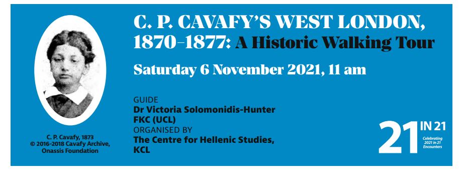 C. P. Cavafy's West London, 1870-1877: A Historic Walking Tour