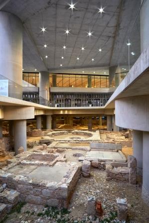 Acropolis museum underground pic