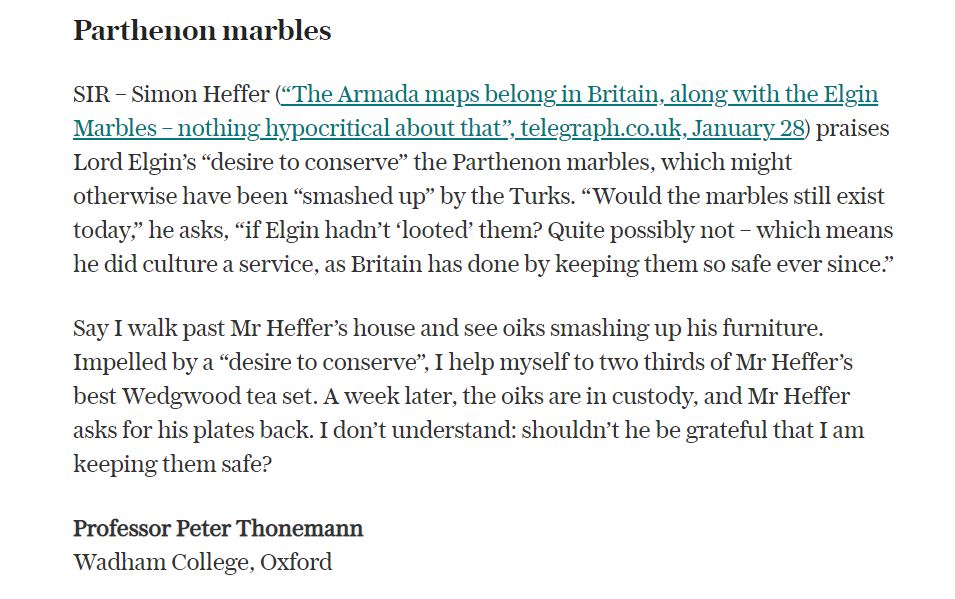 Letters Page Telegraph 30 January 2021