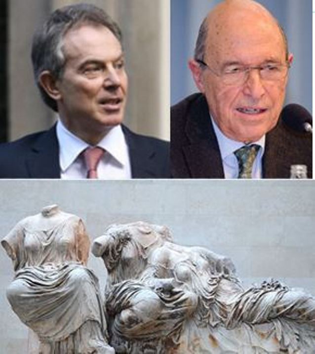Tony Blair, and the Parthenon Marbles, April 2003