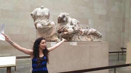 A song, a peaceful protest to lament the plight of the Parthenon Marbles
