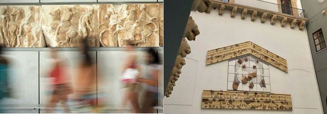 On course, the return of a fragment from the Parthenon frieze, from Italy to Greece